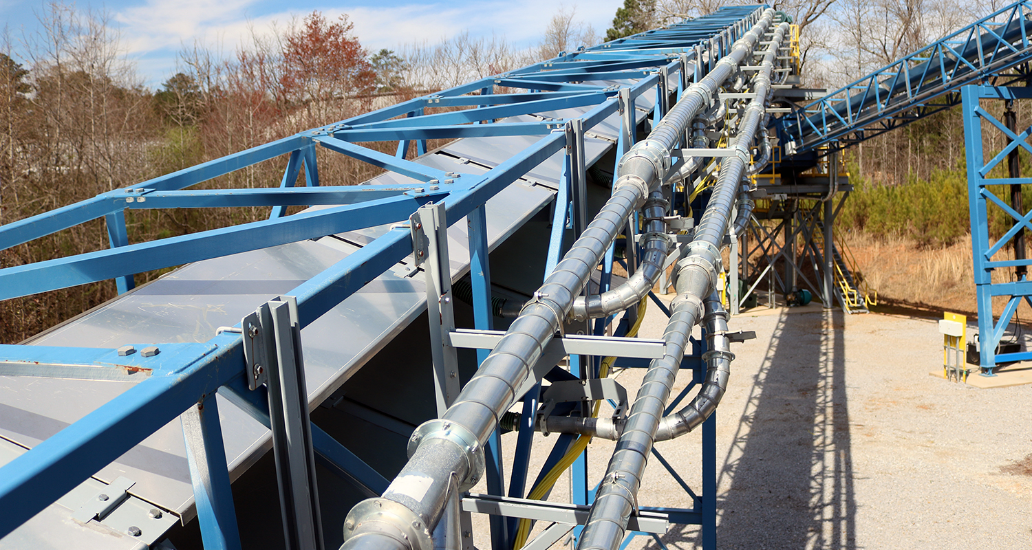 Airsupported belt conveyor