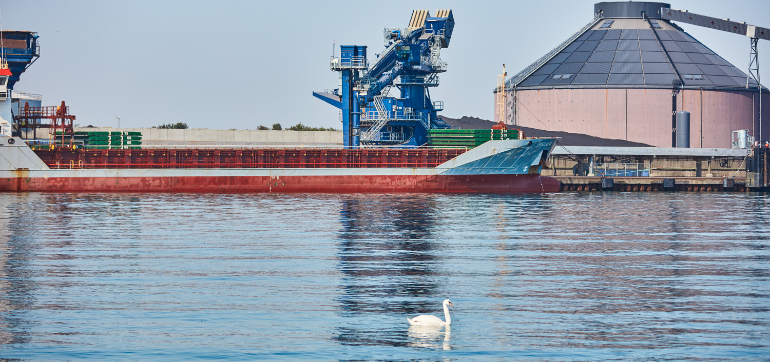 Siwertell ship unloader in an environmental friendly surrounding 