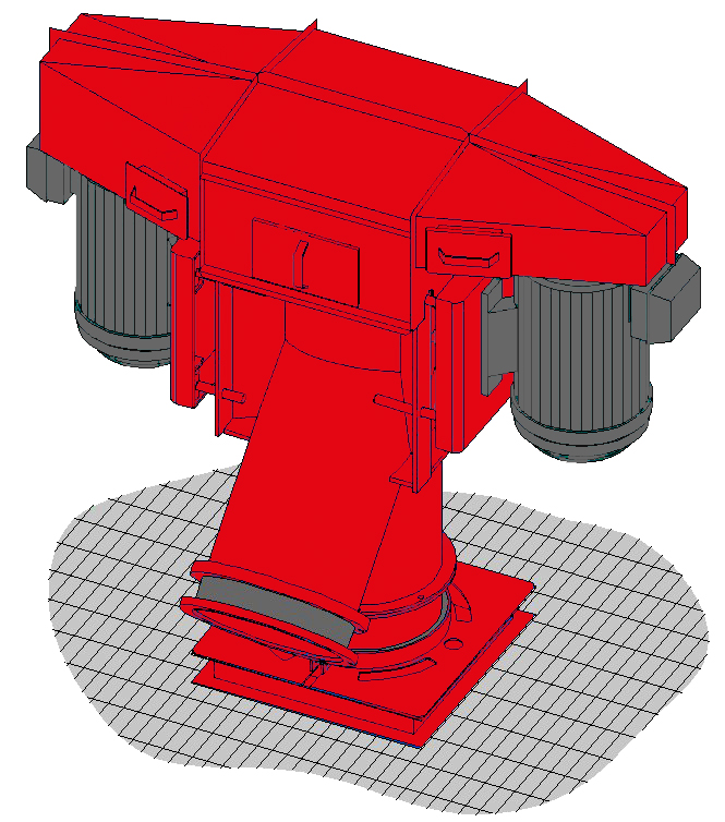 Vertical screw conveyor drive unit