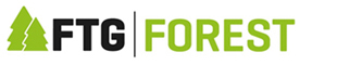 ftg logotype with green pinetrees