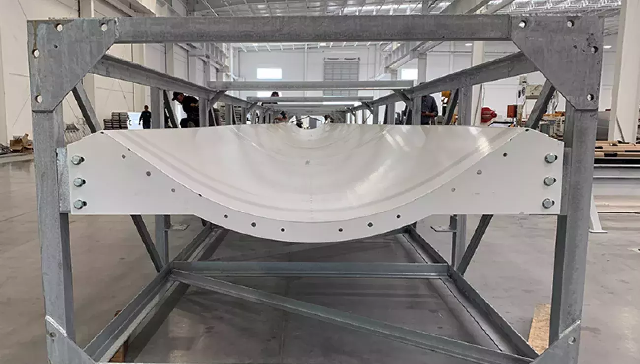 Bruks Air-supported belt conveyor system