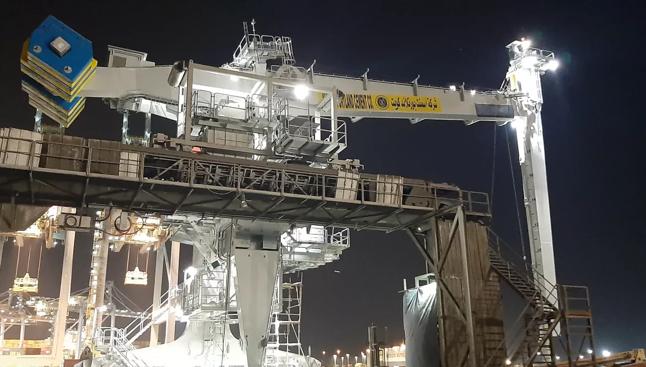 Siwertell ship unloader