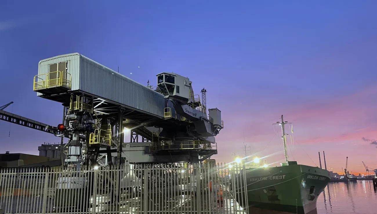 Siwertell ship loader in Dublin