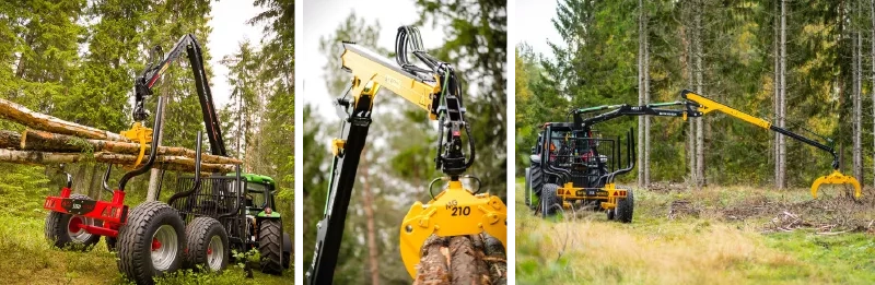 wood machines in the forest