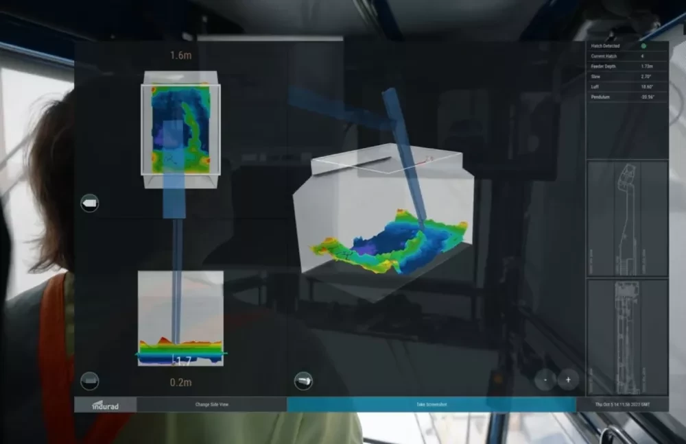 Siwertell hatch visualization view