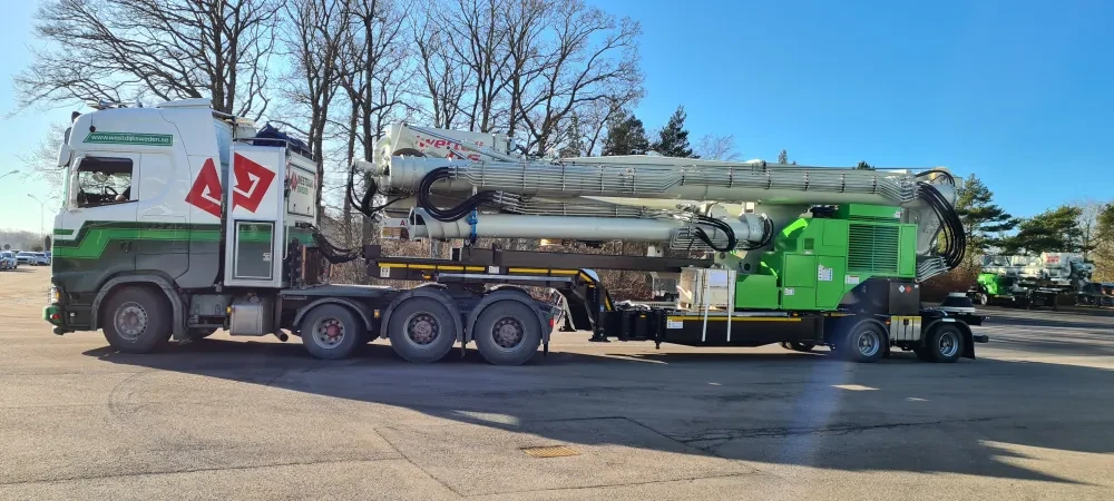 Siwertell road-mobile unloader