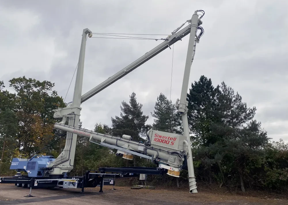 Siwertell road-mobile unloader