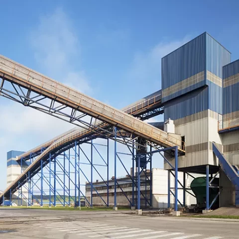 Siwertell belt conveyors and weighing station