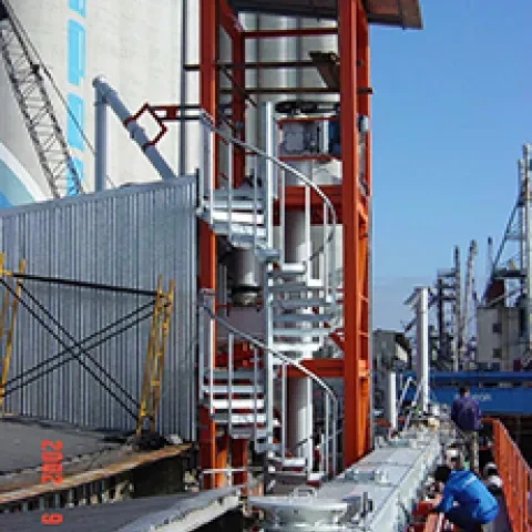 Siwertell terminal for cement, Portugal