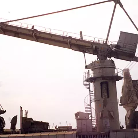 Siwertell Ship unloader for cement, Egypt