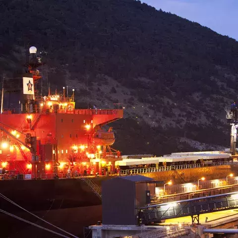 Siwertell Ship unloader for coal, Croatia