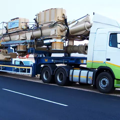 Siwertell mobile unloader for sulphur, Namibia
