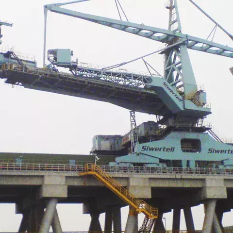 Siwertell Ship unloader for coal, Taiwan