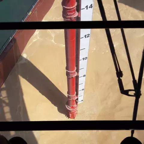 Siwertell ship unloader at Dagon Grain Terminal