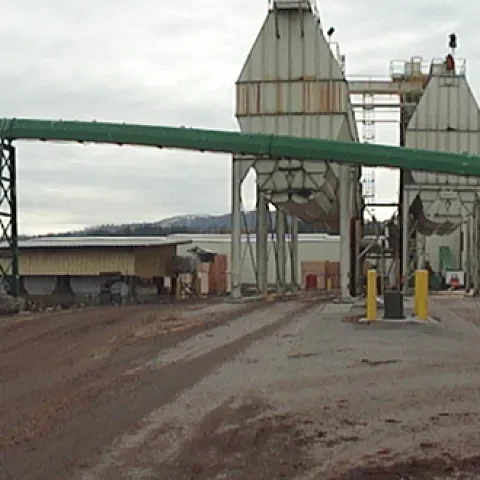 Bruks Siwertell wood processing