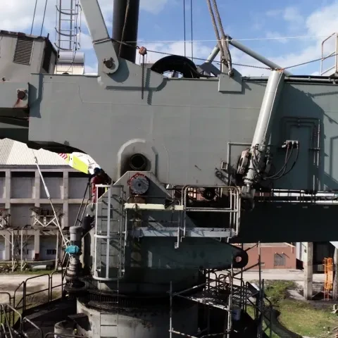 Bruks Siwertell refurbishment of ship unloader