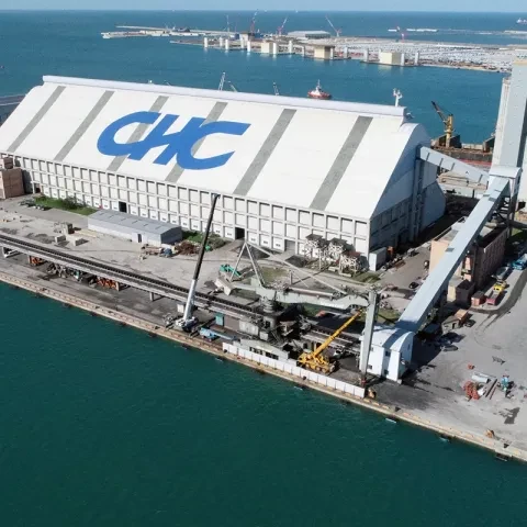 Bruks Siwertell refurbishment of ship unloader