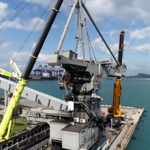 Bruks Siwertell refurbishment of ship unloader