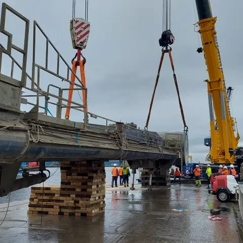 Siwertell Ship Unloader service work