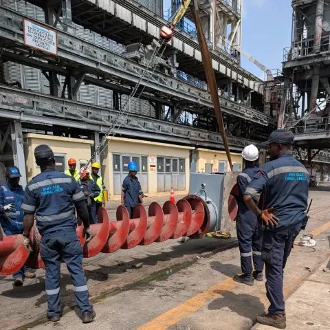 Siwertell service work