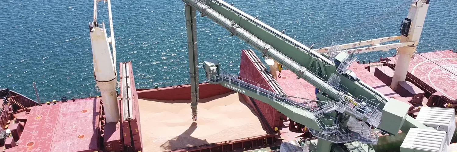 Siwertell ship unloader in Mexico