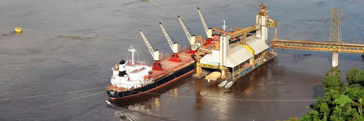 Siwertell ship unloader in Brazil