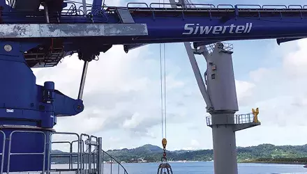 Siwertell ship unloader in Subic Bay, the Philippines