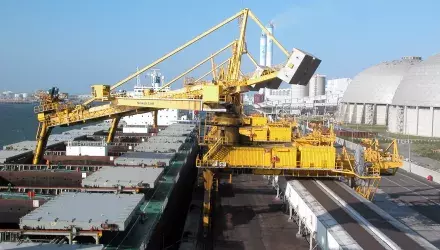 Siwertell ship unloaders in Taiwan