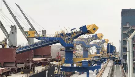 Three Siwertell unloaders at Jurong Port site