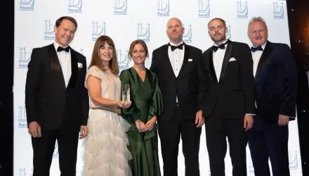 People recieveing an award