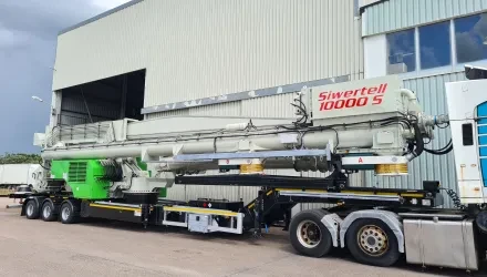 Siwertell road-mobile unloader