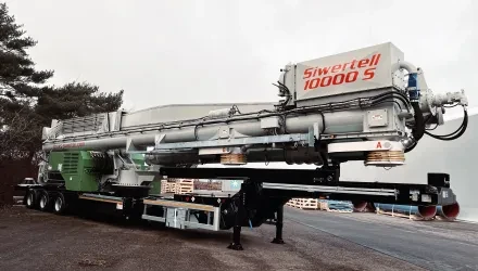 Siwertell road-mobile unloader