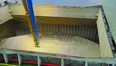 Siwertell ship unloader