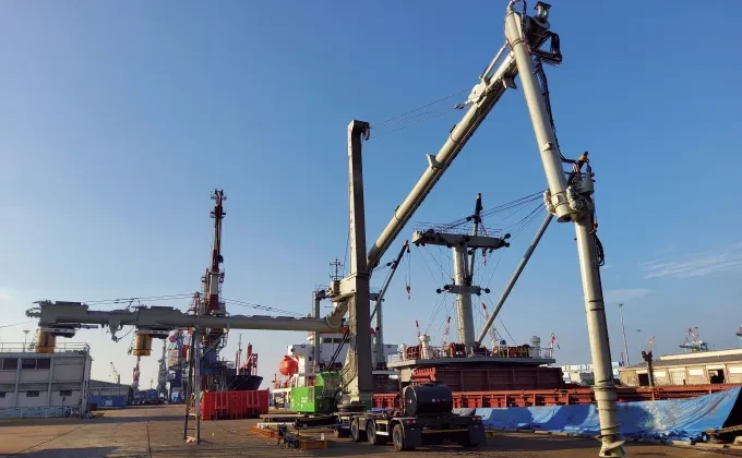 Siwertell road-mobile unloader