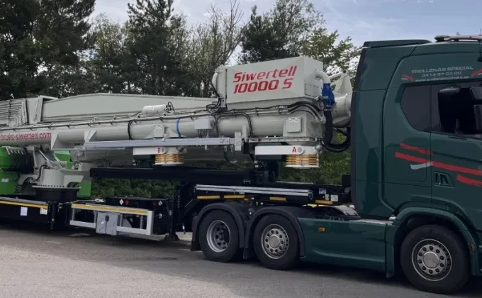 Siwertell road-mobile unloader