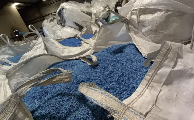 Plastic recycling in bags