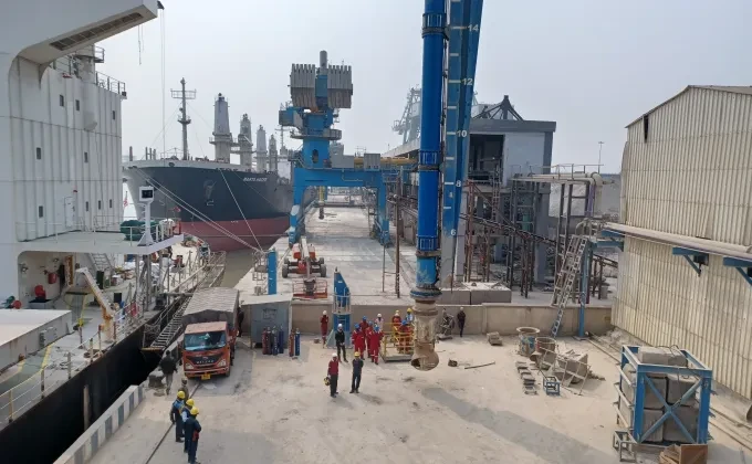 Siwertell ship unloader services