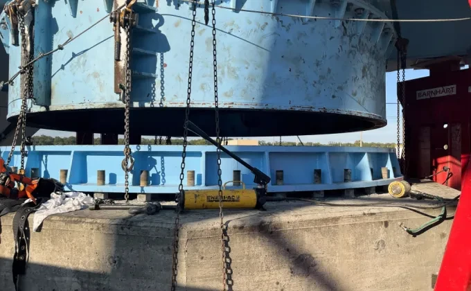 Service of slew bearing