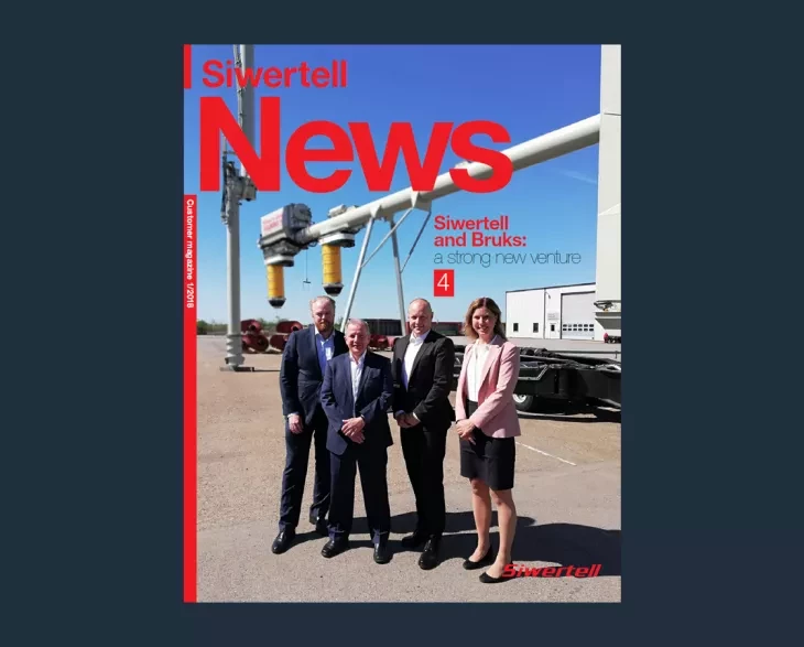 Front cover of Siwertell News customer magazine issue 1 2018
