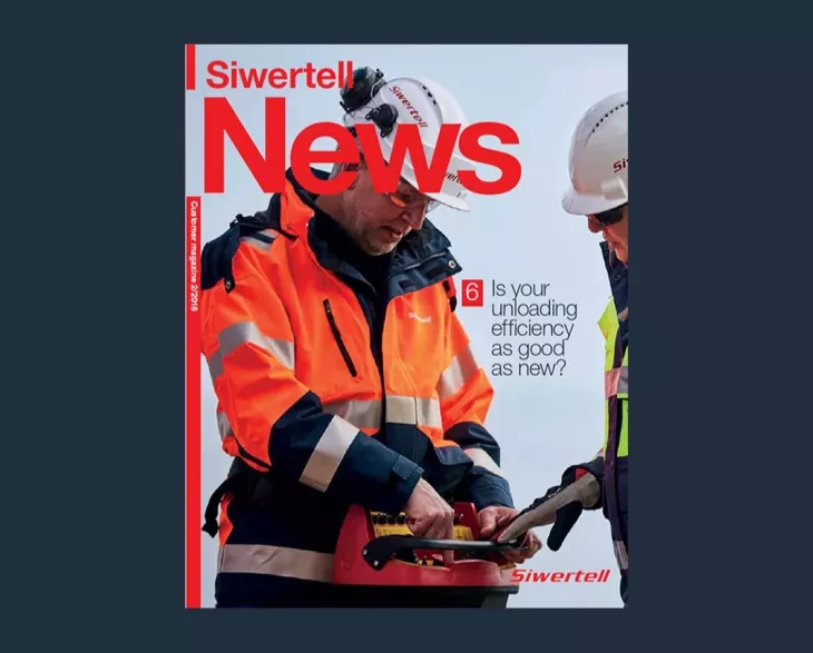 Front cover of Siwertell News customer magazine issue 2 2018