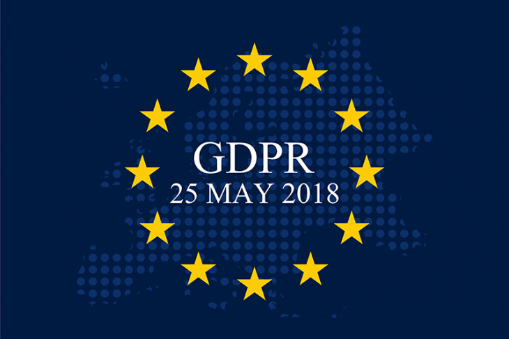 gdpr with yellow European stars in circle