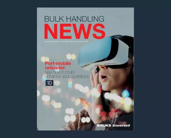 Front cover of customer magazine Bulk Handling News issue 1 2019