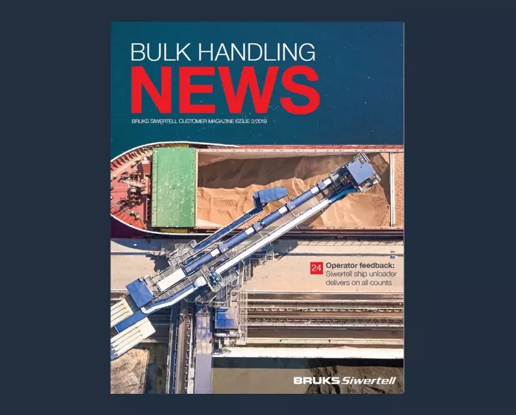 Front cover of customer magazine Bulk Handling News issue 2 2019