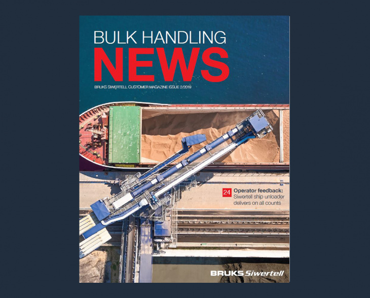 Front cover of customer magazine Bulk Handling News issue 2 2019