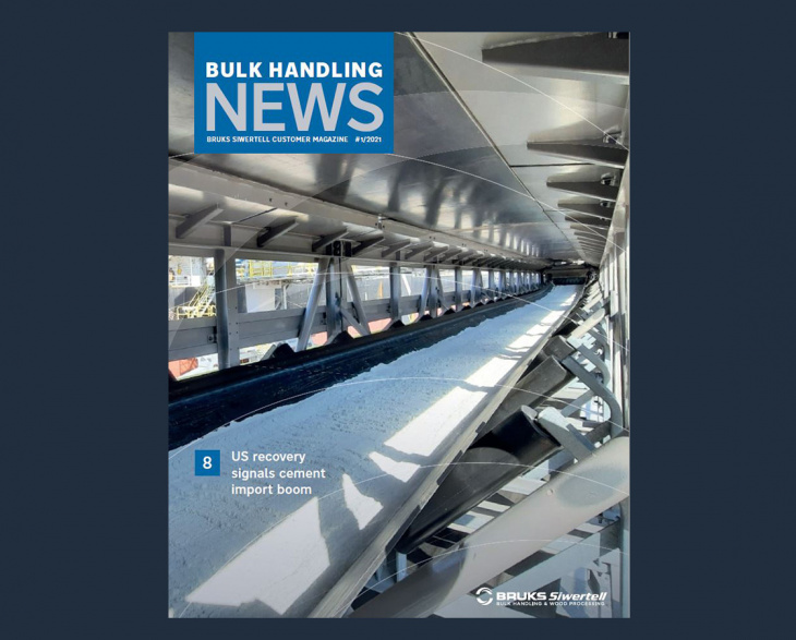 Front cover of customer magazine Bulk Handling News issue 1 2021